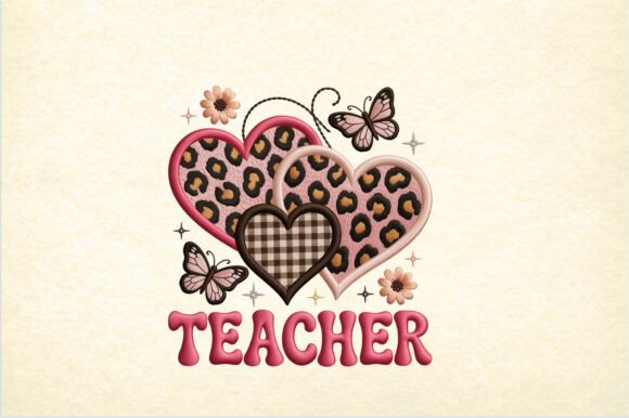Embroidery Style Teacher Design