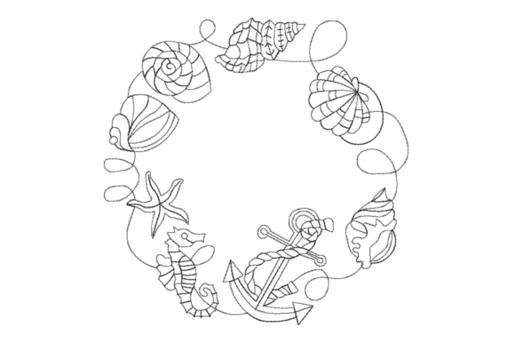 Nautical Shell Wreath