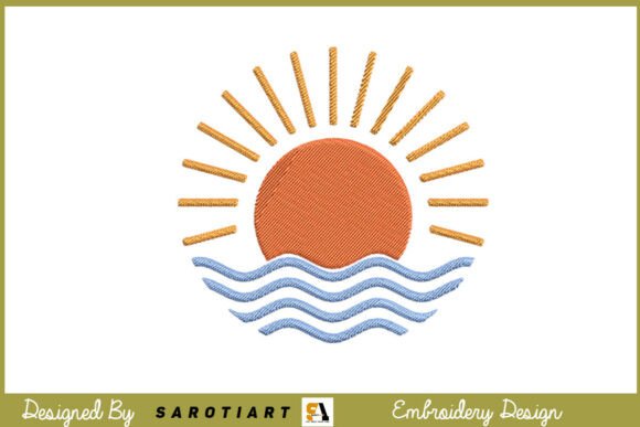Summer Sunshine Embroidery Design