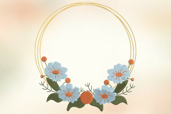 Sweet Sky Blue Forget-Me-Not Hoop