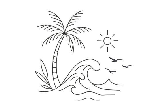 Tropical Beach Scene